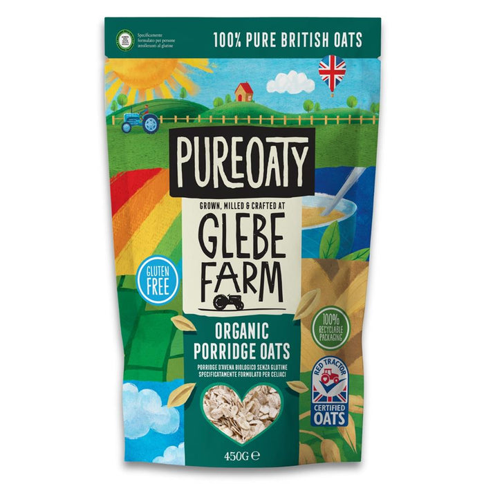 Glebe Farm Gluten Free Organic Porridge Oats 450g