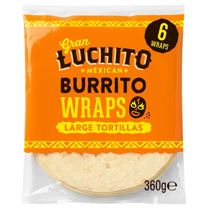 GRAN LUCHITO Soft Burrito Wraps 360g