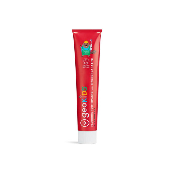Georganics Kids Flouride Toothpaste with Hydroxyapatite Strawberry 75ml