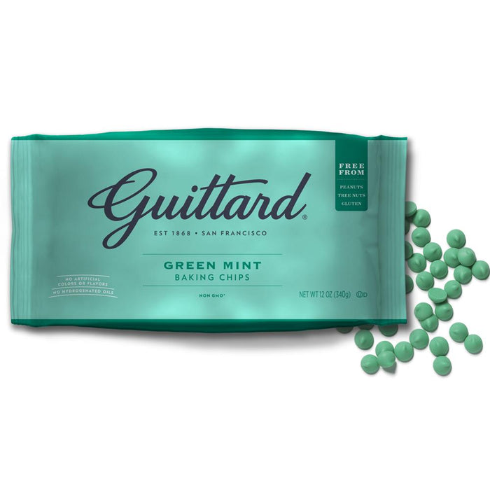 Guittard Green Mint Baking Chips 340g