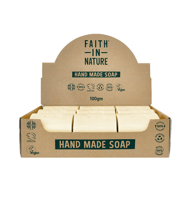 Faith in Nature Grapefruit Soap unwrapped 18 Box