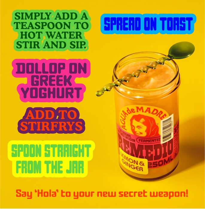 Agua De Madre Ginger and Lemon Infusion 250g