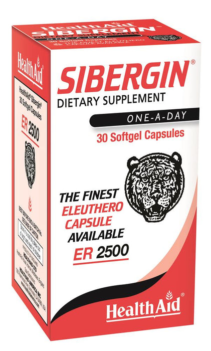 HealthAid Sibergin 2500 (Siberian Ginseng 2500mg) 30 Capsules