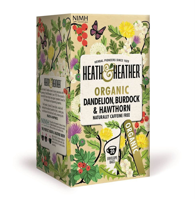Heath And Heather Org Dandelion Burdock & Hawth 20 Bags