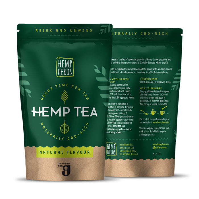 Hemp Heros Organic Hemp tea - loose leaf 80g