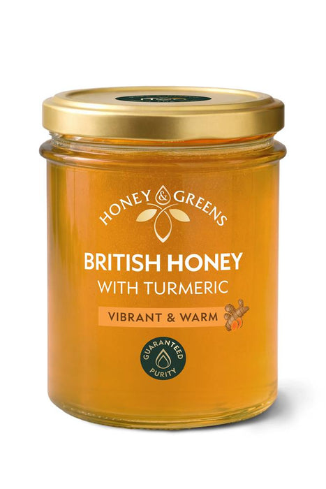 Honey & Greens British Honey with Turmeric 240g