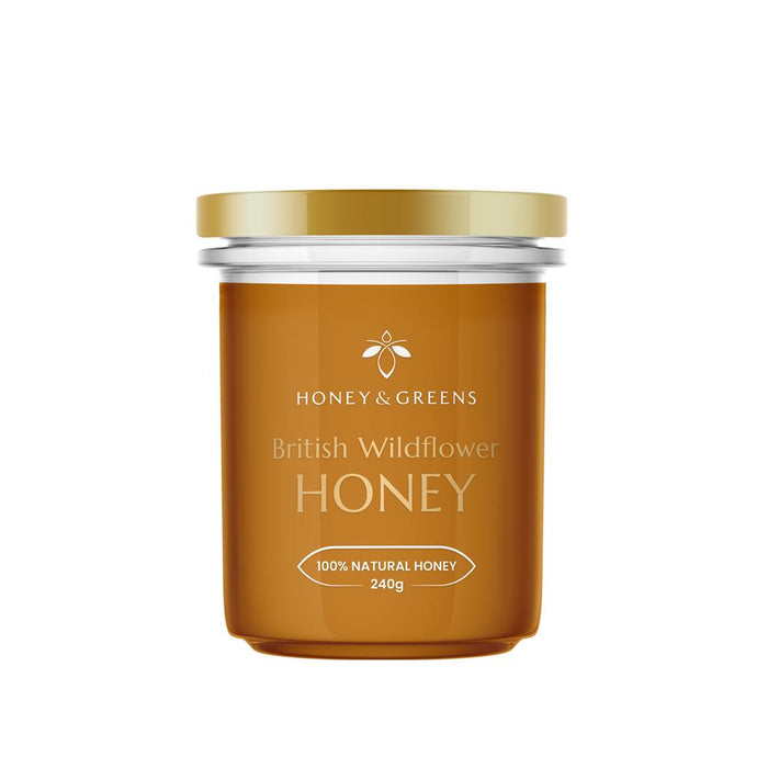 Honey and Greens British Wildflower Honey 240g