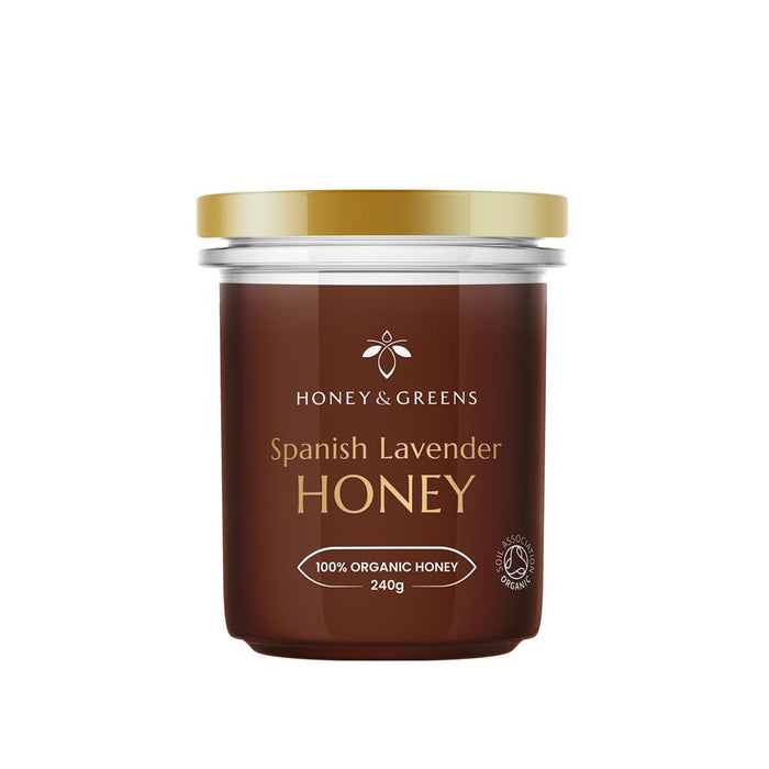 Honey and Greens Organic Spanish Lavender Honey 240g