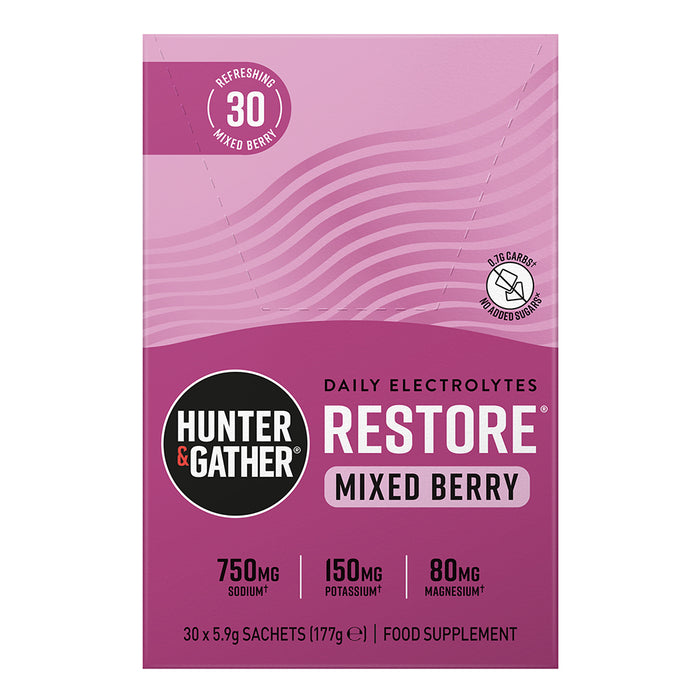 Hunter and Gather Restore Electrolyte Berries 30 Sachets