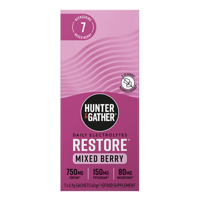 Hunter and Gather Restore Electrolyte Berries 7 Sachets