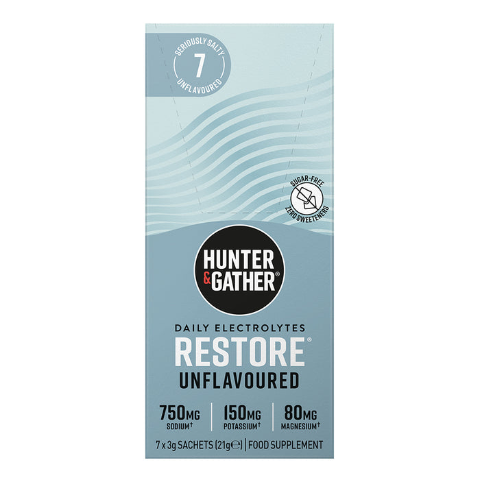 Hunter and Gather Restore Electrolytes Unflavoured 7 Sachets