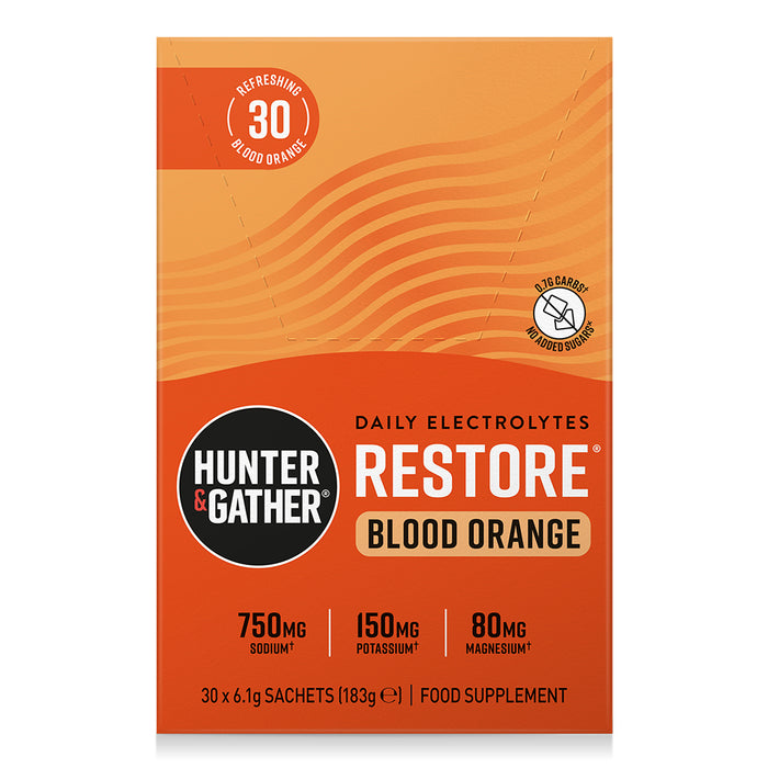 Hunter and Gather Restore Electrolytes Orange 30 Sachets