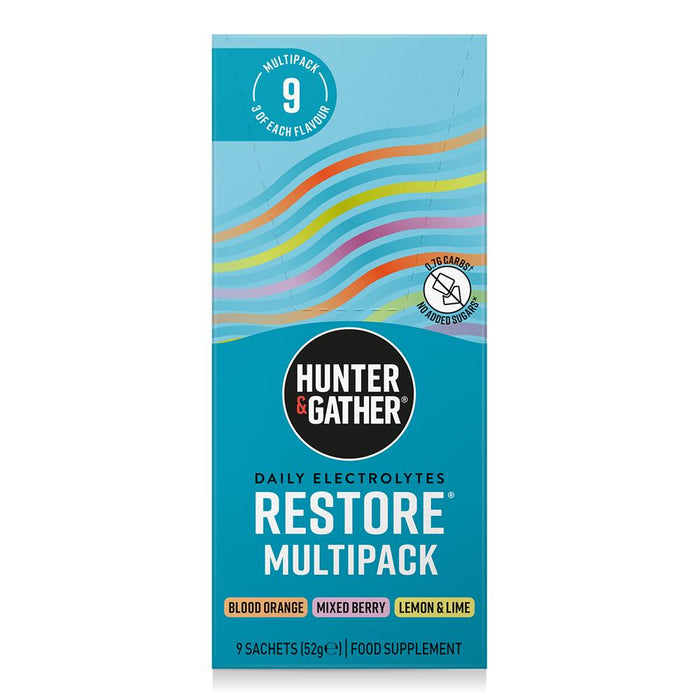 Hunter and Gather Restore Electrolyte Variety Pack 9 Sachets