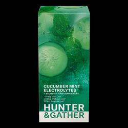 Hunter & Gather Electrolytes Cucumber & Mint - 7 x 3.8g Sachets