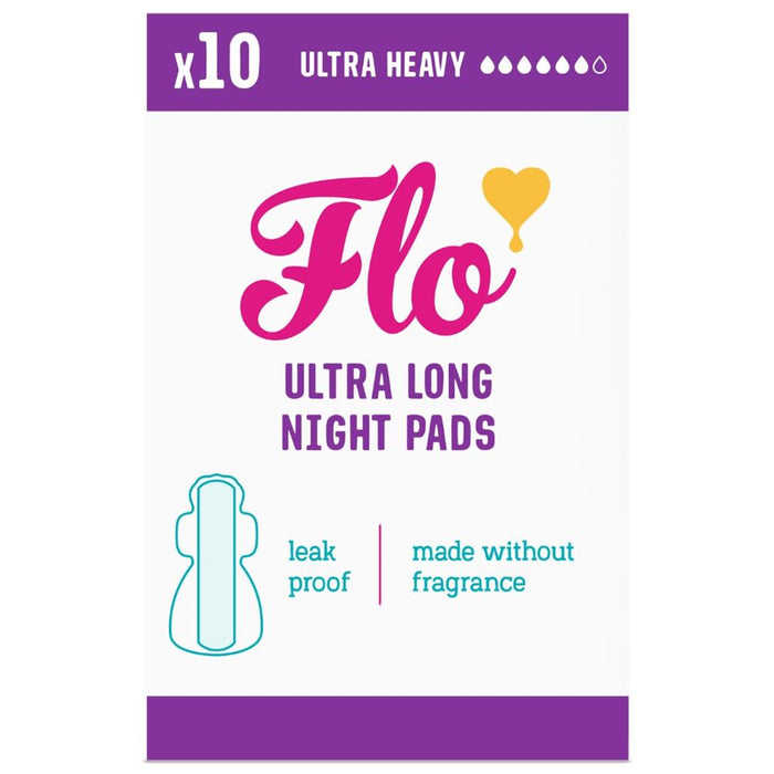 Here We Flo Flo Ultra Long Night Pads 10 Pads