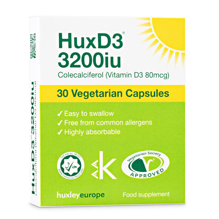Huxley Europe HuxD3 Vitamin D3 3200iu 30 capsules