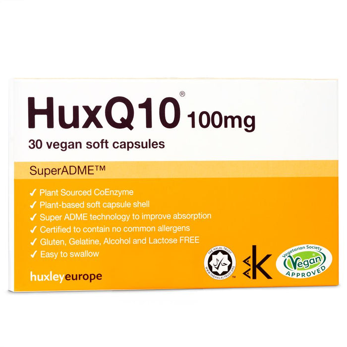 Huxley Europe HuxQ10 100mg Co Enzyme Q10 30 soft capsules