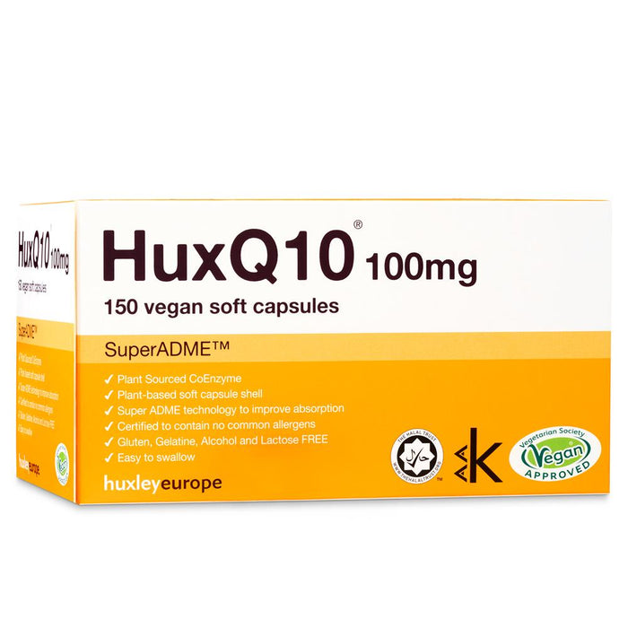 Huxley Europe HuxQ10 100mg Co Enzyme Q10 150 soft capsules