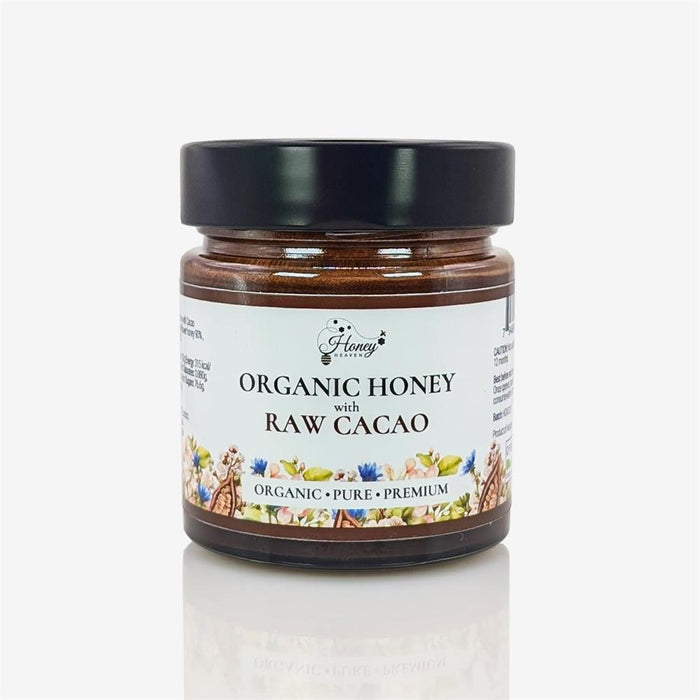 Honey Heaven Organic Raw Cacao Honey 300g