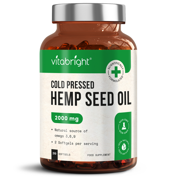 Vitabright Hemp Seed Oil - 2000mg 210 Softgels