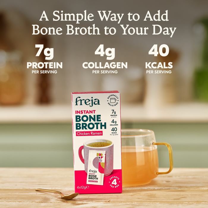 Freja Instant Chicken Bone Broth Ramen 4 x 12g Sachets