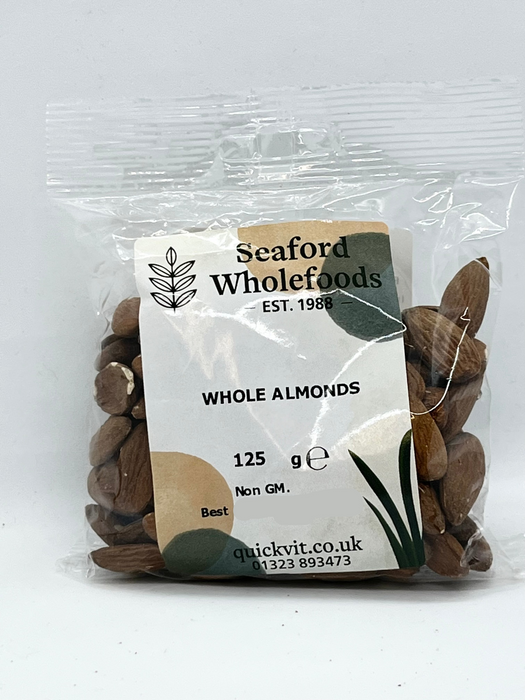 Seaford Wholefoods Almonds 125g