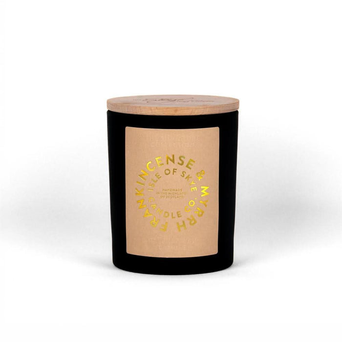 Isle of Skye Frankin & Myrrh Black Candle