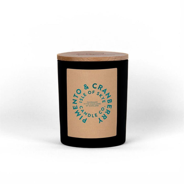 Isle of Skye Pim. & Cranberry Black Candle