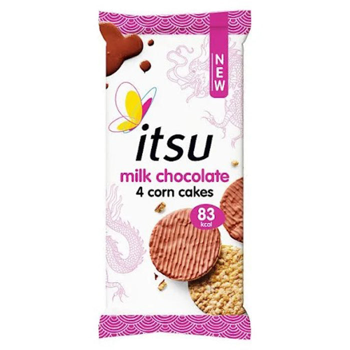Itsu Milk Chocolate 4 Corn Cakes 68g