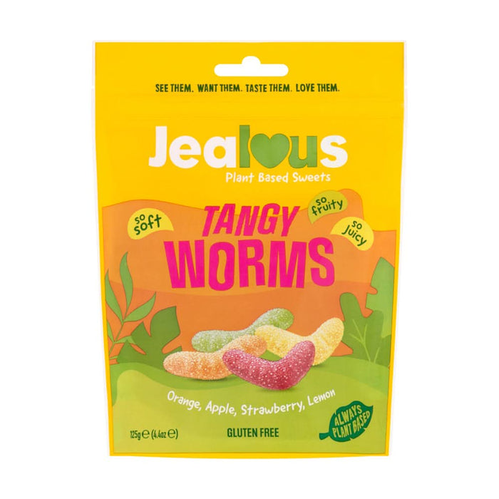 Jealous Sweets Tangy Worms Sweets 125g