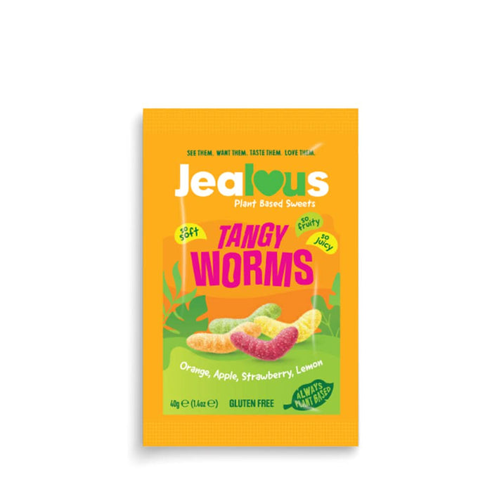 Jealous Sweets Tangy Worms Sweets 40g
