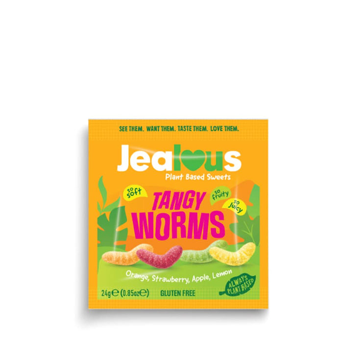 Jealous Sweets Tangy Worms Sweets 24g