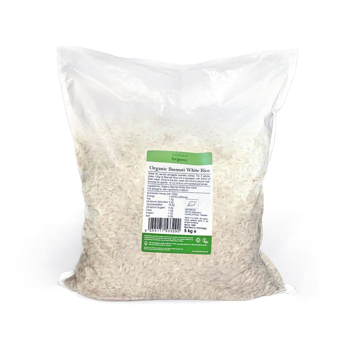 Just Natural Organic Basmati White Rice 5KG