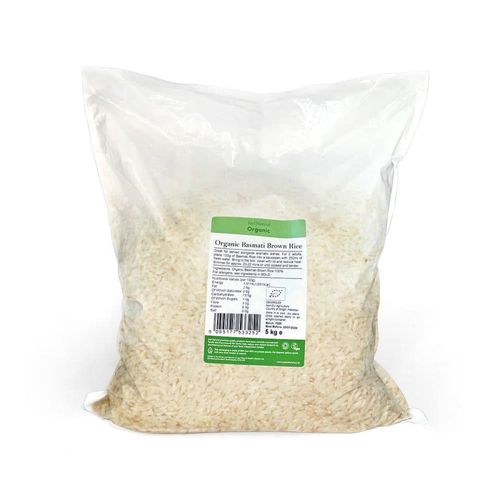 Just Natural Organic Basmati Brown Rice 5KG
