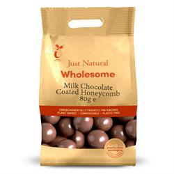 Just Natural Milk Chocolate Honeycomb 80g