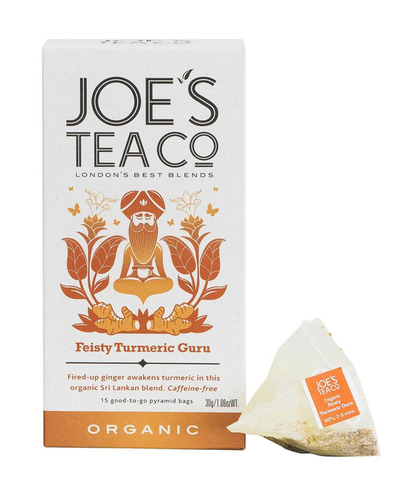 Joes Tea Company Feisty Turmeric Guru Teabags 15 bags
