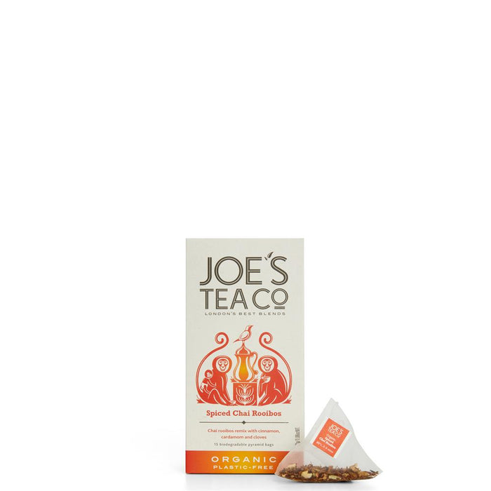 Joes Tea Company Spiced Chai Rooibos Teabags 15 bags