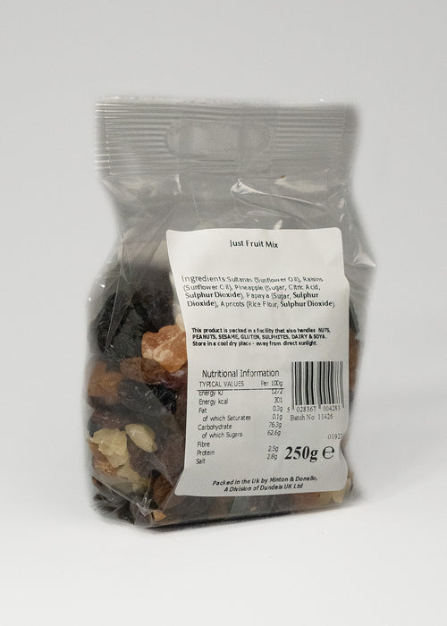 Seaford Wholefoods Just Fruit Mix 250g