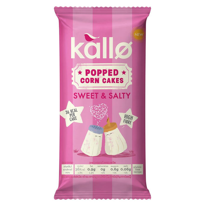Kallo Sweet & Salty Popped Corn Cake 125g