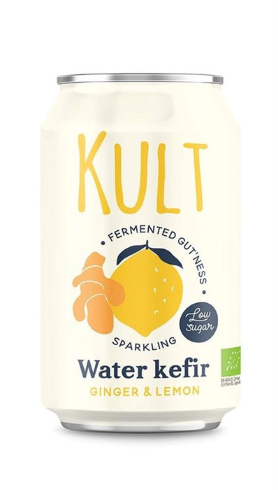 KULT Kefir Water Kefir Ginger Lemon 330ml