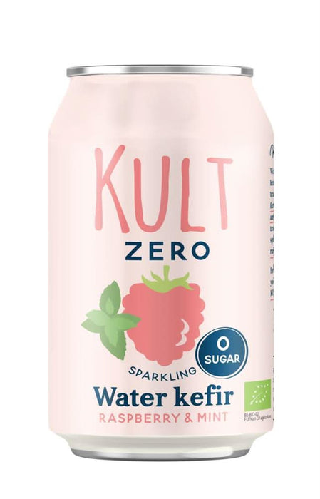 KULT Kefir Water Kefir Rasp Mint 0 Sugar 330ml
