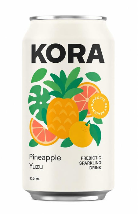KORA Prebiotic Pineapple Yuzu Drink 330ml