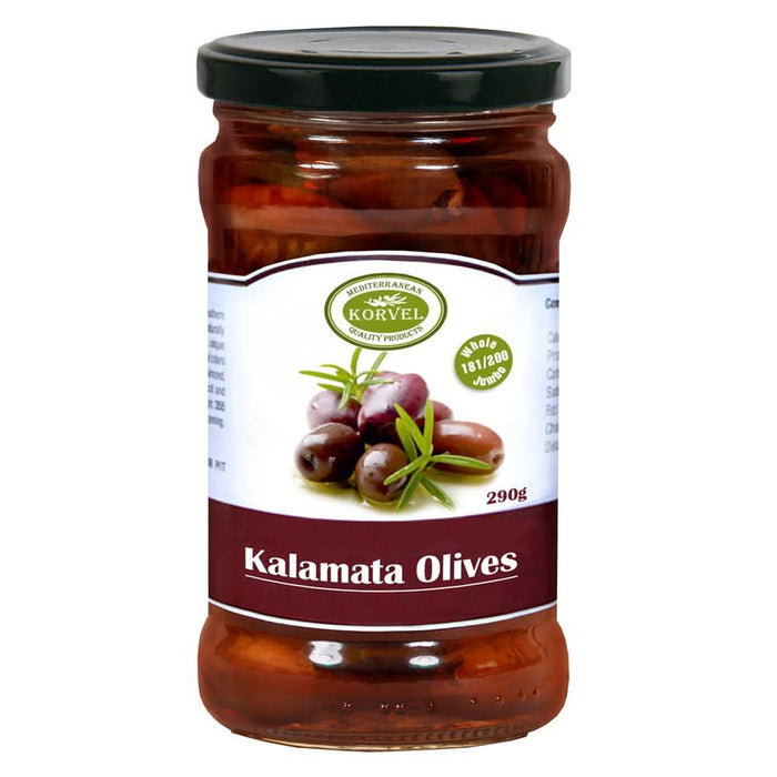 Korvel Kalamata Olives Whole 290g