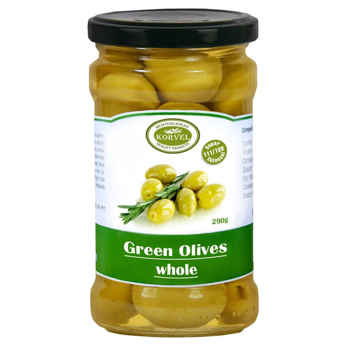 Korvel Green Olives Whole 290g