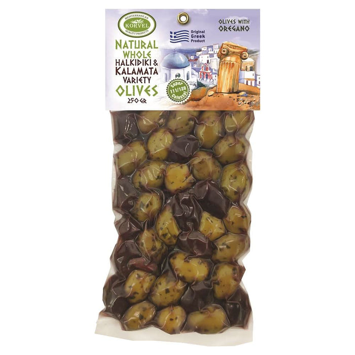 Korvel Mixed Olives with Oregano 250g