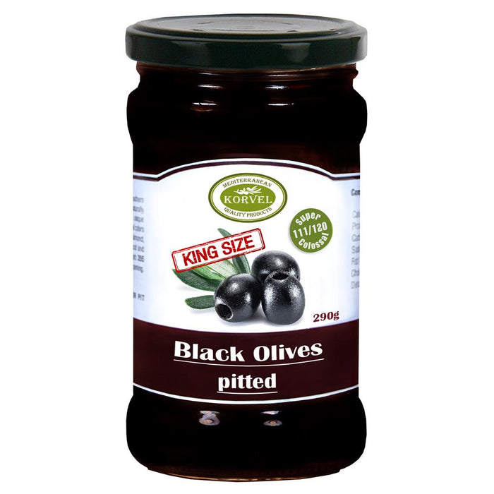 Korvel Black Olives Pitted 290g
