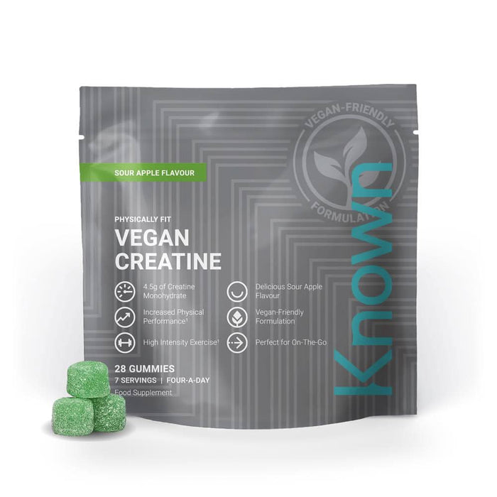 Known Nutrition Vegan Creatine Sour Apple (Ve) 28 Gummies