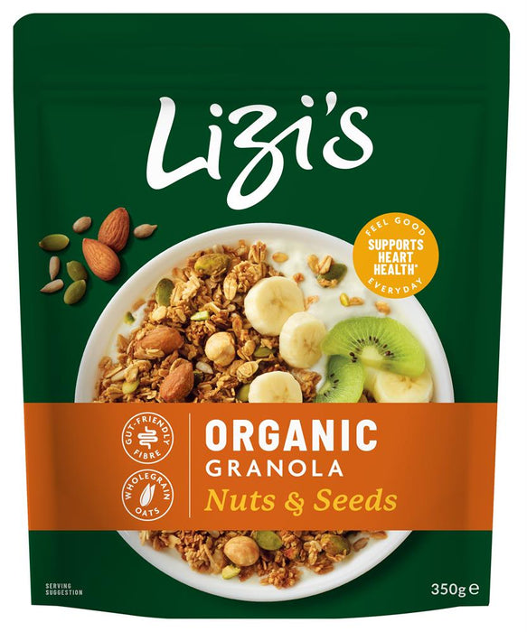 Lizi's Organic Granola Nuts & Seeds 350g