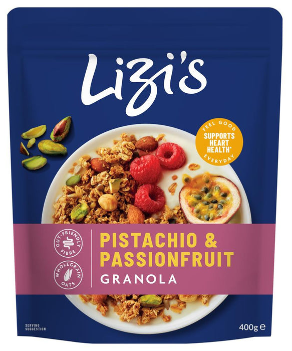 Lizi's Pistachio & Passionfruit Granola 400g