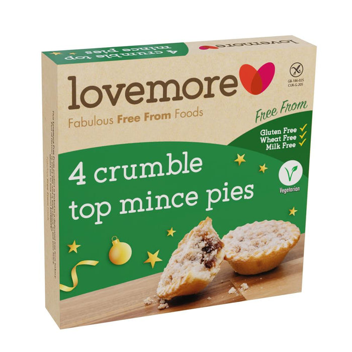 Lovemore 4 Crumble Mince Pies 230g
